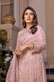 Azure Chiffon Embroidered Luxury Unstitched 3 Piece Suit