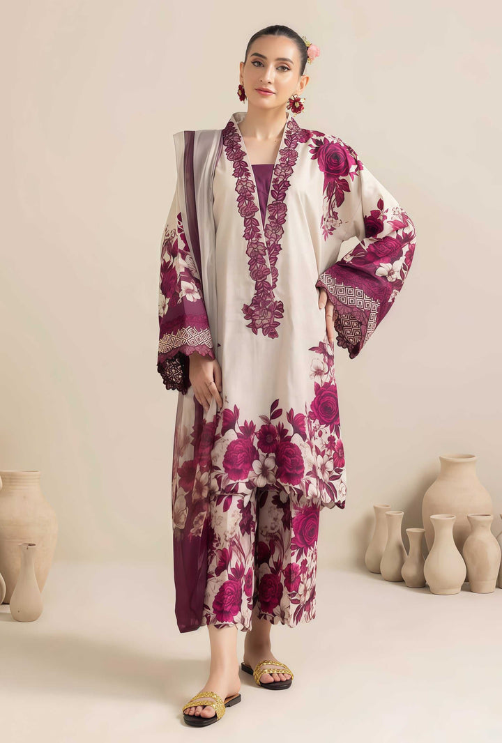 Adan Libas Summer Embroidered Lawn Unstitched 3PC Suit