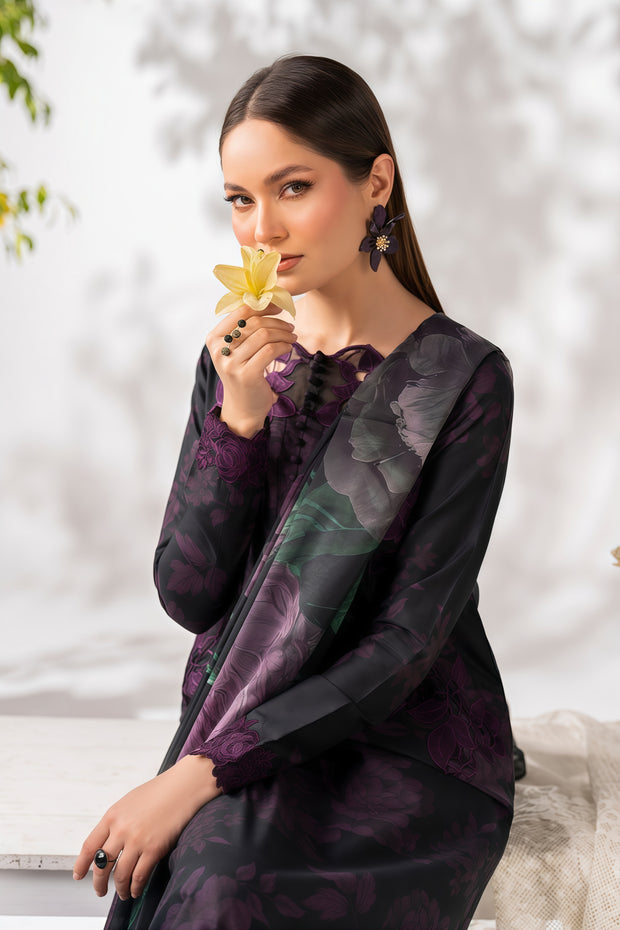 IZNIK Lawn Printed & Embroidered 3PC Unstitched Suit – Silk Dupatta | Summer 2025