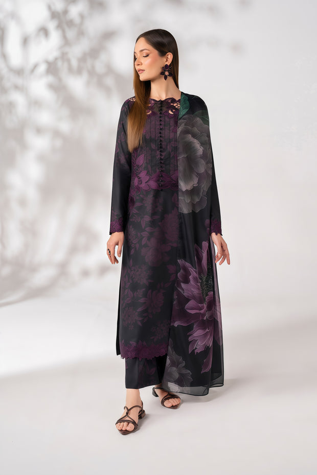 IZNIK Lawn Printed & Embroidered 3PC Unstitched Suit – Silk Dupatta | Summer 2025
