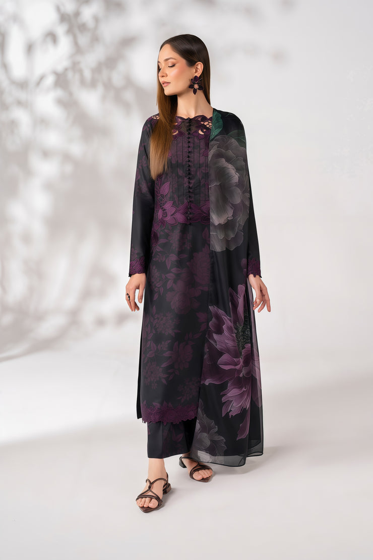 IZNIK Lawn Printed & Embroidered 3PC Unstitched Suit – Silk Dupatta | Summer 2025