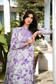 ANEELA Luxury Lawn Printed & Embroidered 3PC Unstitched Suit – Summer 2025