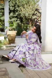 ANEELA Luxury Lawn Printed & Embroidered 3PC Unstitched Suit – Summer 2025