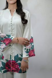 Lulusar Shamooz Silk Printed Suit – Unstitched 3 Piece | Premium Soft Silk