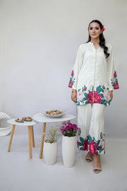 Lulusar Shamooz Silk Printed Suit – Unstitched 3 Piece | Premium Soft Silk