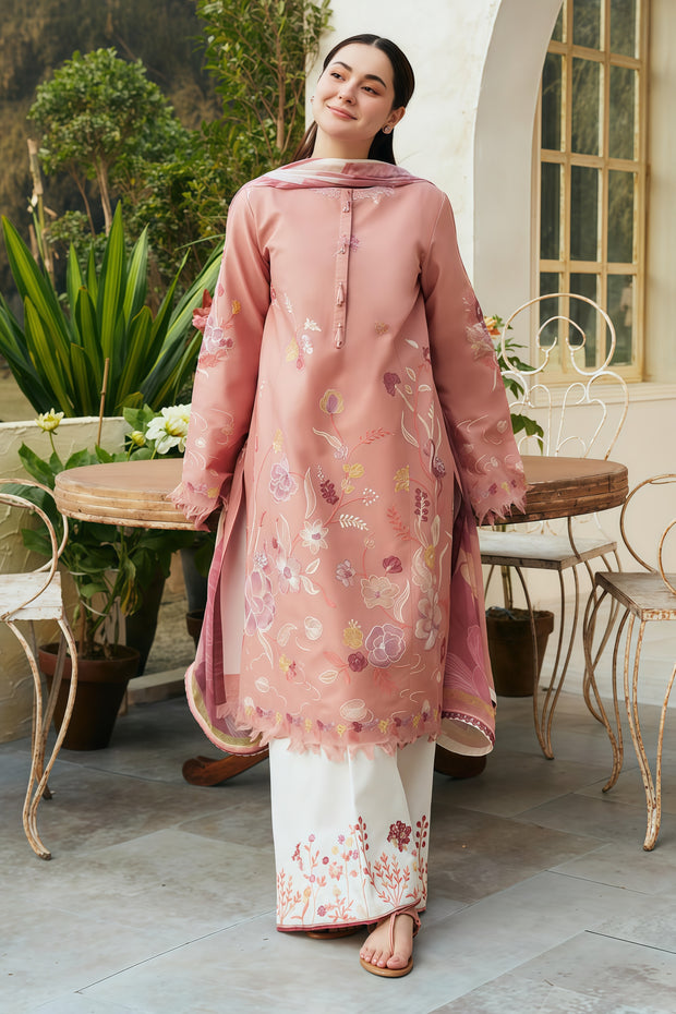 COCO Luxury Lawn Embroidered Suit – Unstitched 3 Piece | Patch Work & Diamond Print