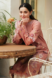 COCO Luxury Lawn Embroidered Suit – Unstitched 3 Piece | Patch Work & Diamond Print