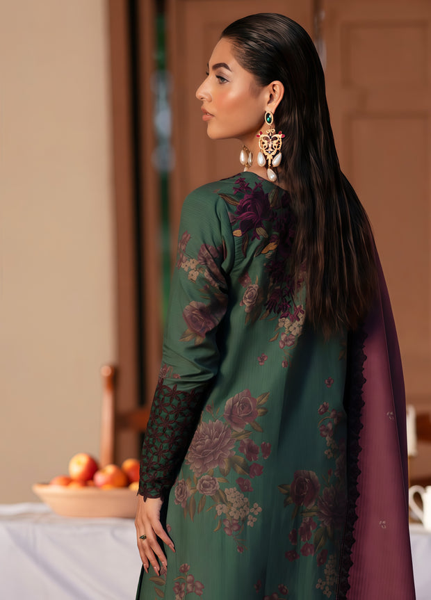 Iznik Lawn Embroidered Patchwork Unstitched 3 Piece Suit with Chiffon Dupatta