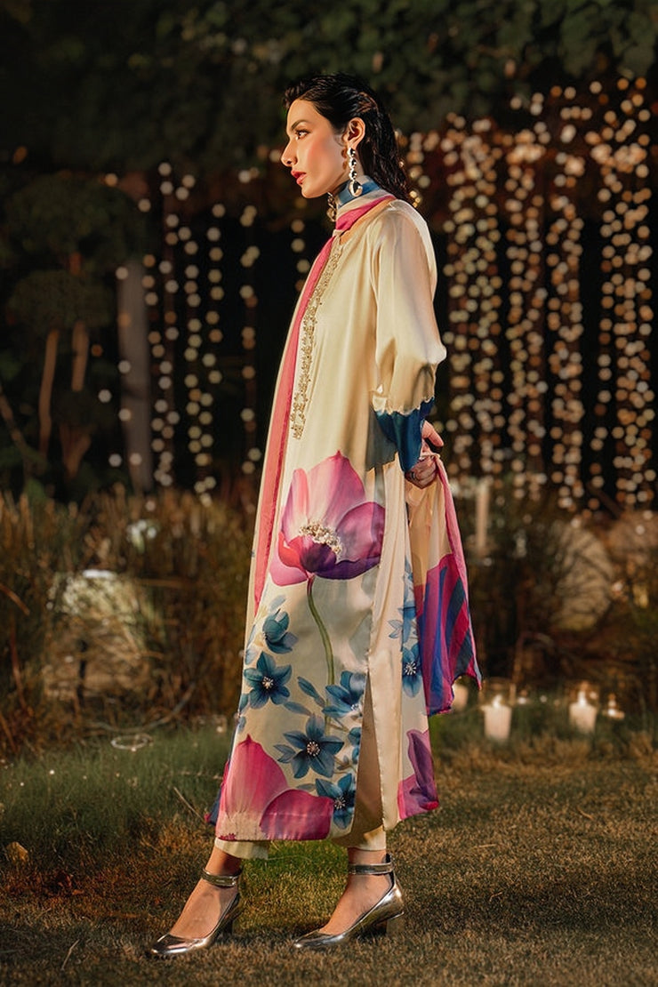 Lulusar Most Demanding Edition – Luxury Shamoz Silk Digital Print Unstitched 3 Piece Suit