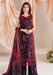Asifa & Nabeel Linen Embroidered Patch Work Unstitched 3 Piece Suit – Winter Collection
