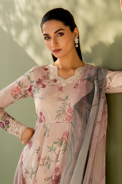 Baroque Linen Embroidered Patch Work Unstitched 3 Piece Suit – Winter Collection 2025