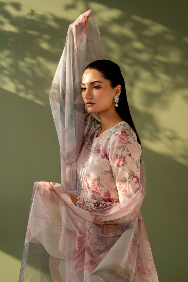 Baroque Linen Embroidered Patch Work Unstitched 3 Piece Suit – Winter Collection 2025