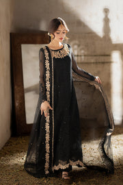 Azure Luxury Chiffon Embroidered 3PC Unstitched Suit | Formal & Wedding Wear
