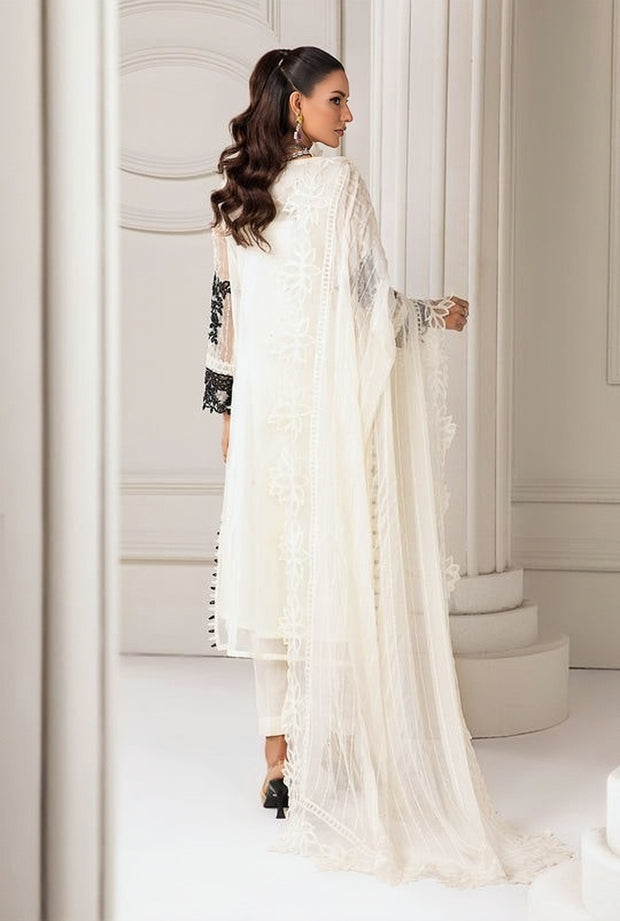 Maria B Luxury Organza Embroidered Unstitched 3PC Suit