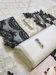 Maria B Luxury Organza Embroidered Unstitched 3PC Suit