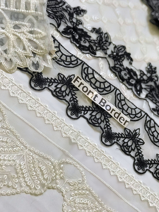 Maria B Luxury Organza Embroidered Unstitched 3PC Suit