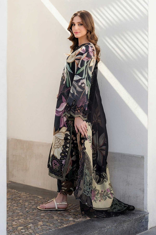 Baroque Lawn Embroidered Luxury Unstitched-3PC Suit
