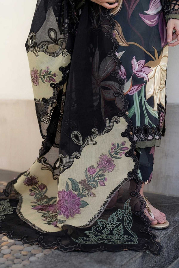 Baroque Lawn Embroidered Luxury Unstitched-3PC Suit