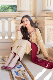 Asling Dhank Embroidered Unstitched 3 Piece Suit – Winter Collection