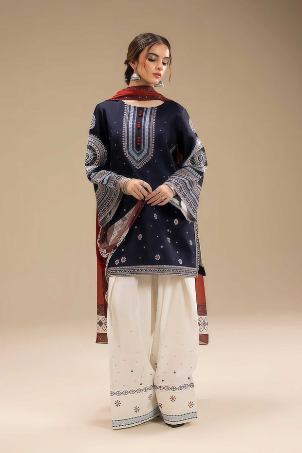 JAZMIN – Dhanak Embroidered 3PC Unstitched Suit