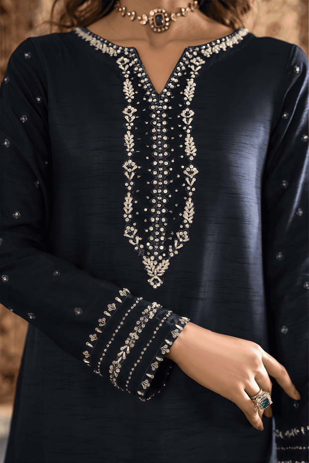 IZNIK Shamooz Silk Luxury Embroidered Unstitched 3PC Suit