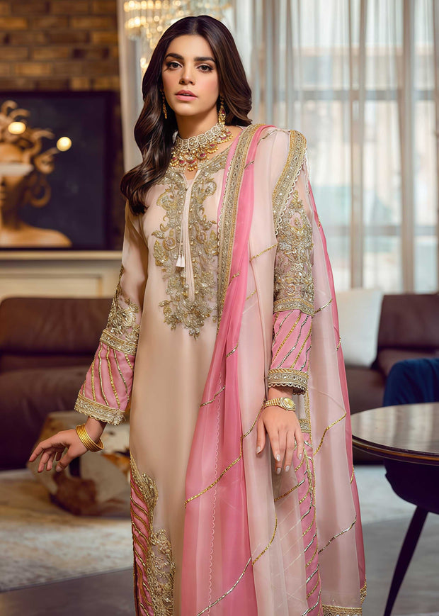 Sara Rohail Organza Embroidered Unstitched 3PC Dress