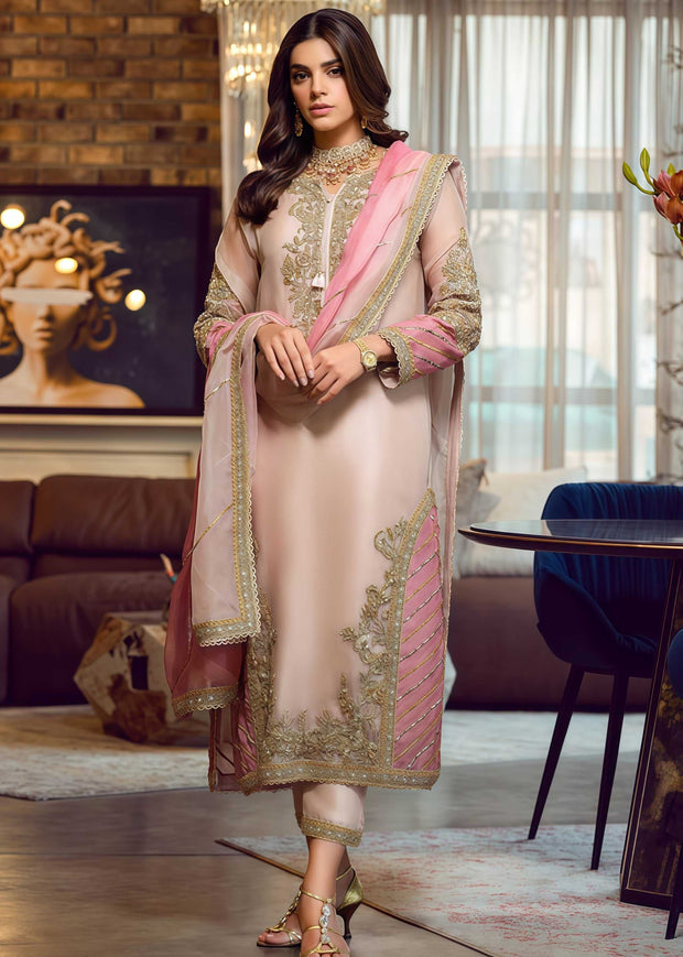Sara Rohail Organza Embroidered Unstitched 3PC Dress