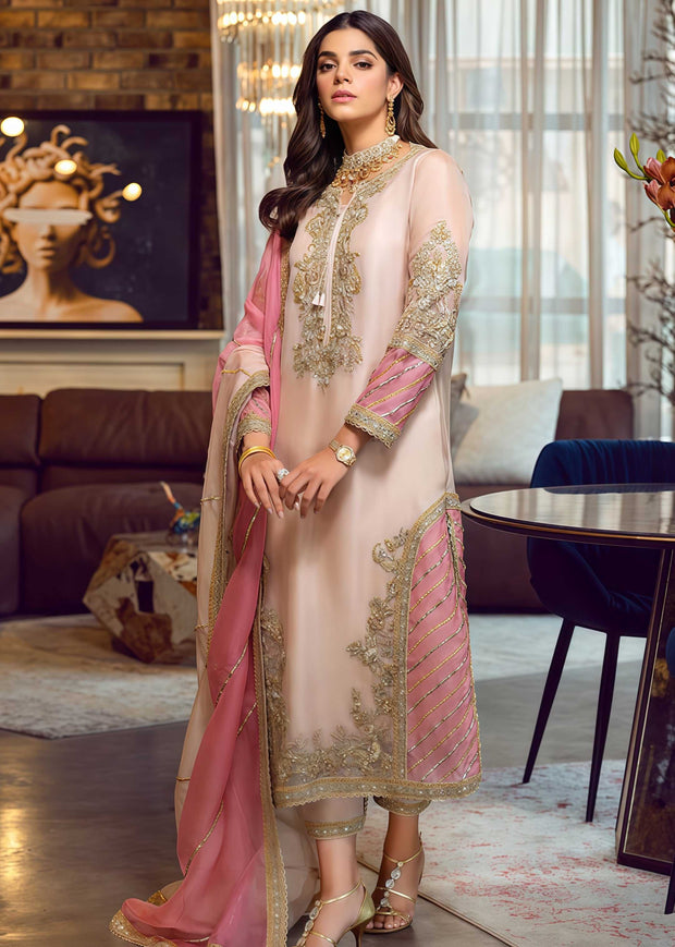 Sara Rohail Organza Embroidered Unstitched 3PC Dress