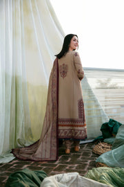 Florent Dhanak Heavy Embroidered Luxury Unstitched 3PC Suit – Winter Collection
