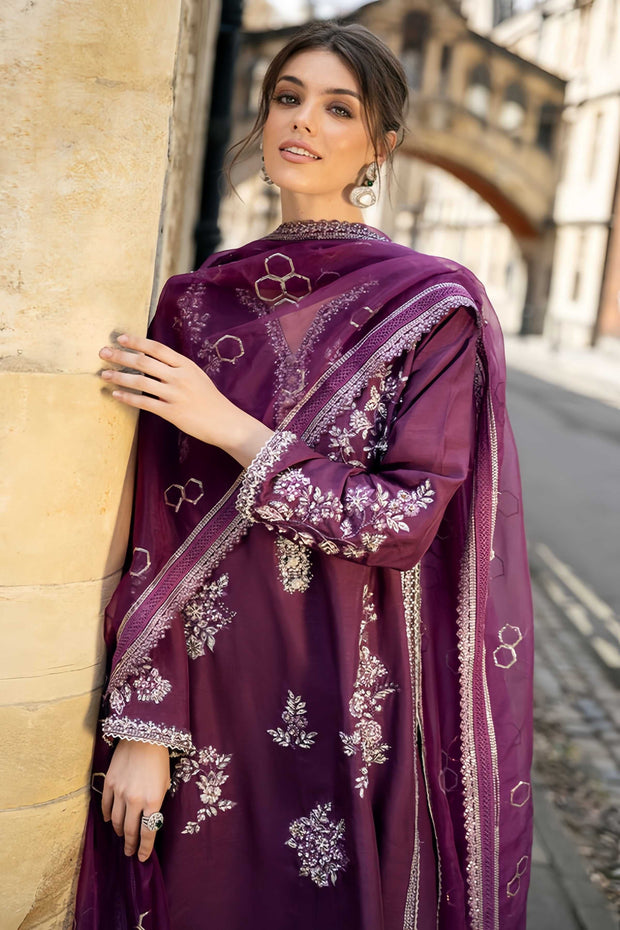 MUSHQ Organza Embroidered Luxury Unstitched 3PC Suit