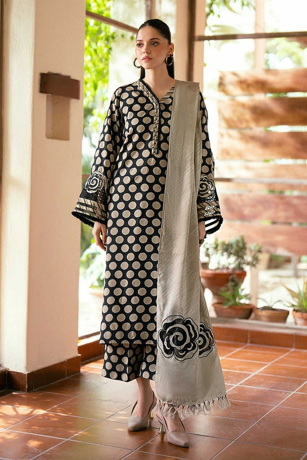 Baroque Winter | Pure Karandi Digital Printed Unstitched 3PC Suit