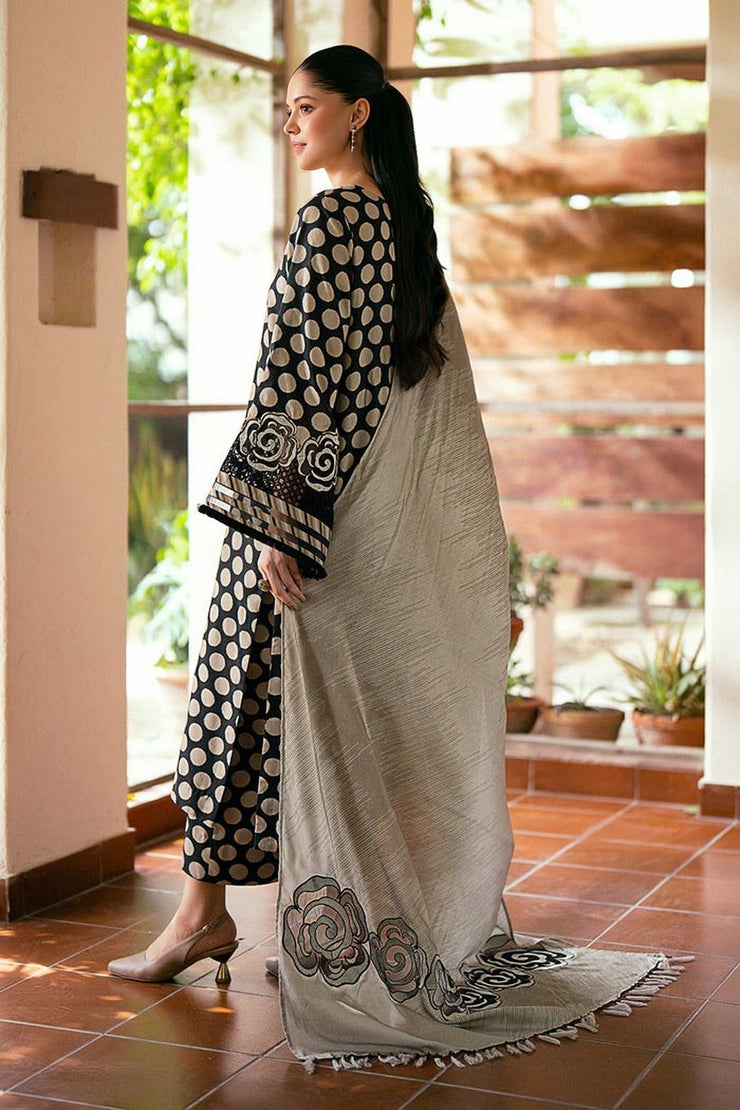 Baroque Winter | Pure Karandi Digital Printed Unstitched 3PC Suit