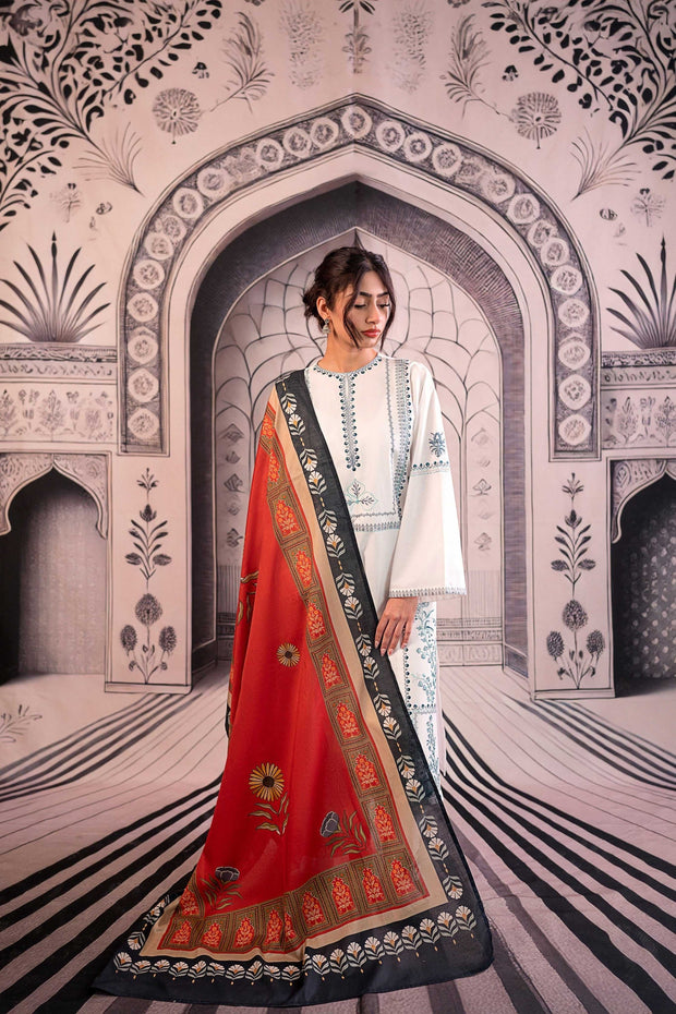 Urge Winter Collection – Premium Dhanak Embroidered Unstitched 3PC Suit