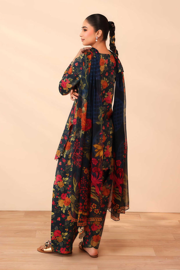 Maria B Winter Collection – Luxury Embroidered Digital Printed Khaddar Unstitched 3PC Suit