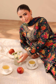 Maria B Winter Collection – Luxury Embroidered Digital Printed Khaddar Unstitched 3PC Suit