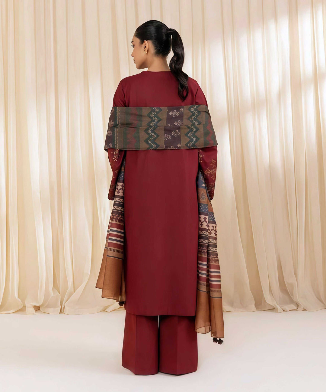 SAPPHIRE Winter Collection – Premium Embroidered Dhanak Unstitched 3PC Suit