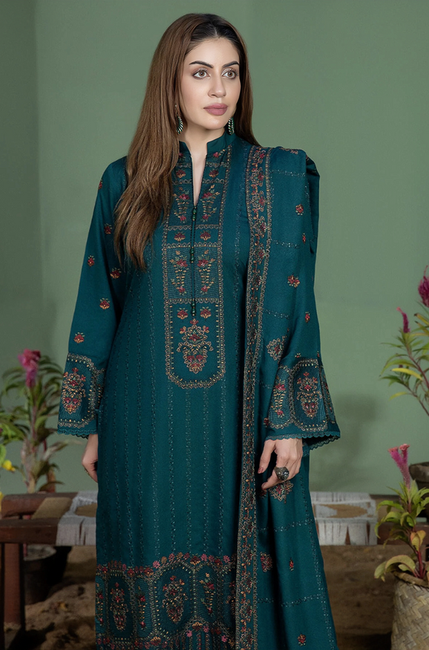 MOHAGNI Winter Collection Premium Dhanak Embroidered Unstitched 3PC Suit