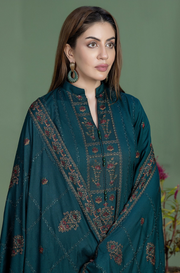 MOHAGNI Winter Collection Premium Dhanak Embroidered Unstitched 3PC Suit