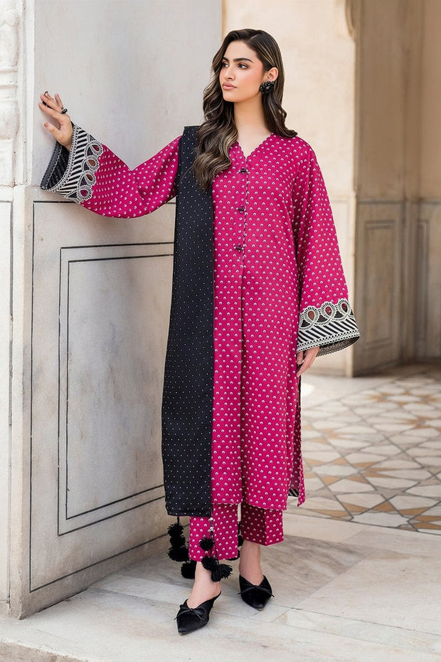 Brouqe Winter Collection Pure Karandi Digital Printed Unstitched 3PC Suit