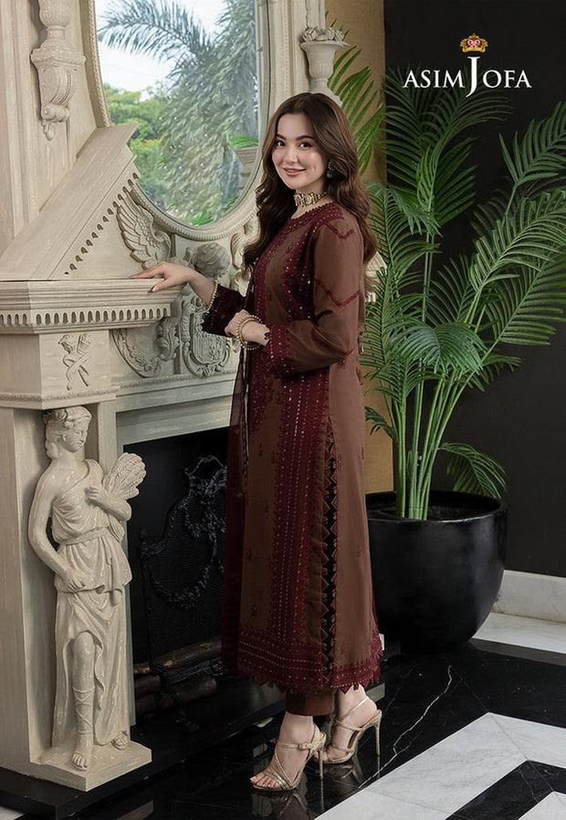 Asim Jofa Winter Collection Premium Dhanak Embroidered Unstitched 3PC Suit