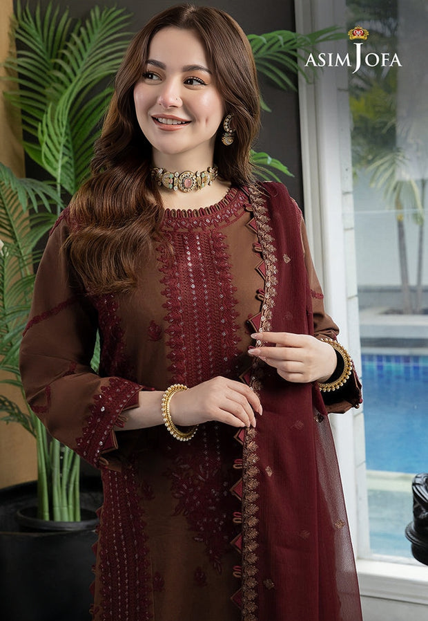 Asim Jofa Winter Collection Premium Dhanak Embroidered Unstitched 3PC Suit