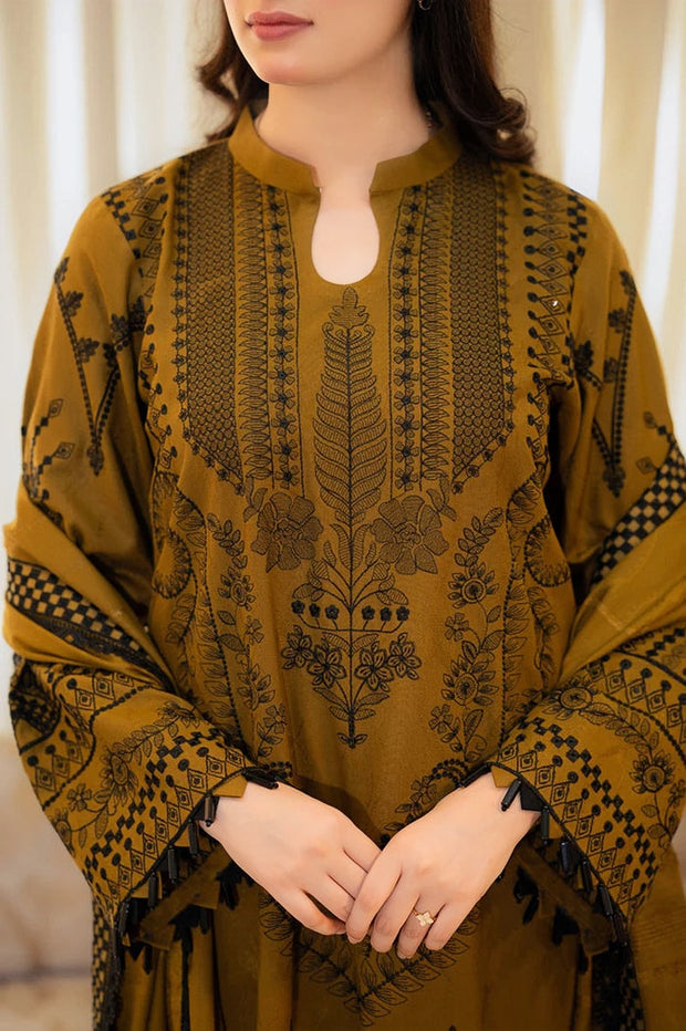 URGE Winter Collection Premium Dhanak Embroidered Unstitched 3PC Suit