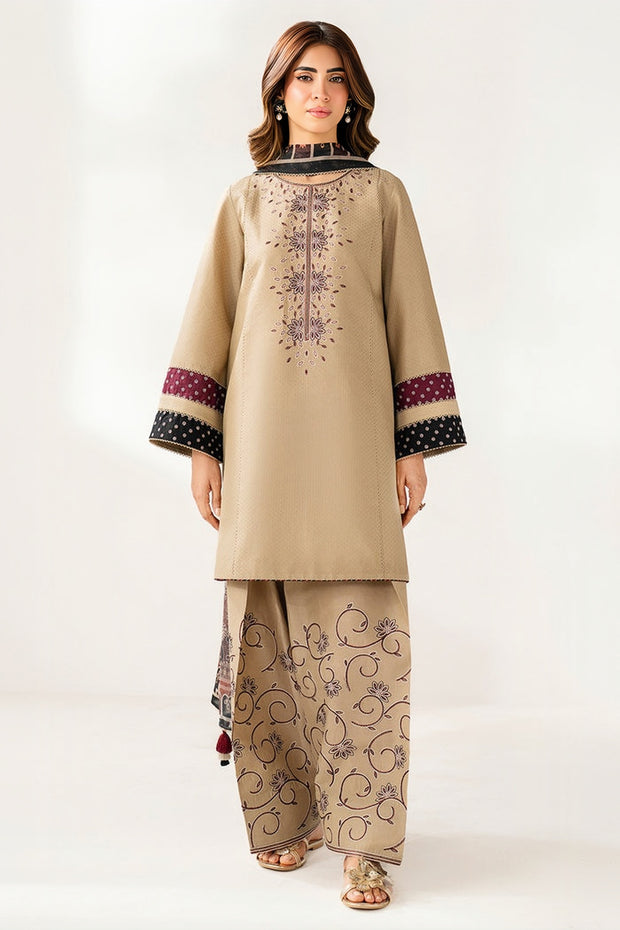 Jazmin Winter Collection Premium Dhanak Embroidered Unstitched 3PC Suit