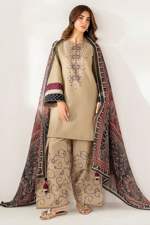 Jazmin Winter Collection Premium Dhanak Embroidered Unstitched 3PC Suit
