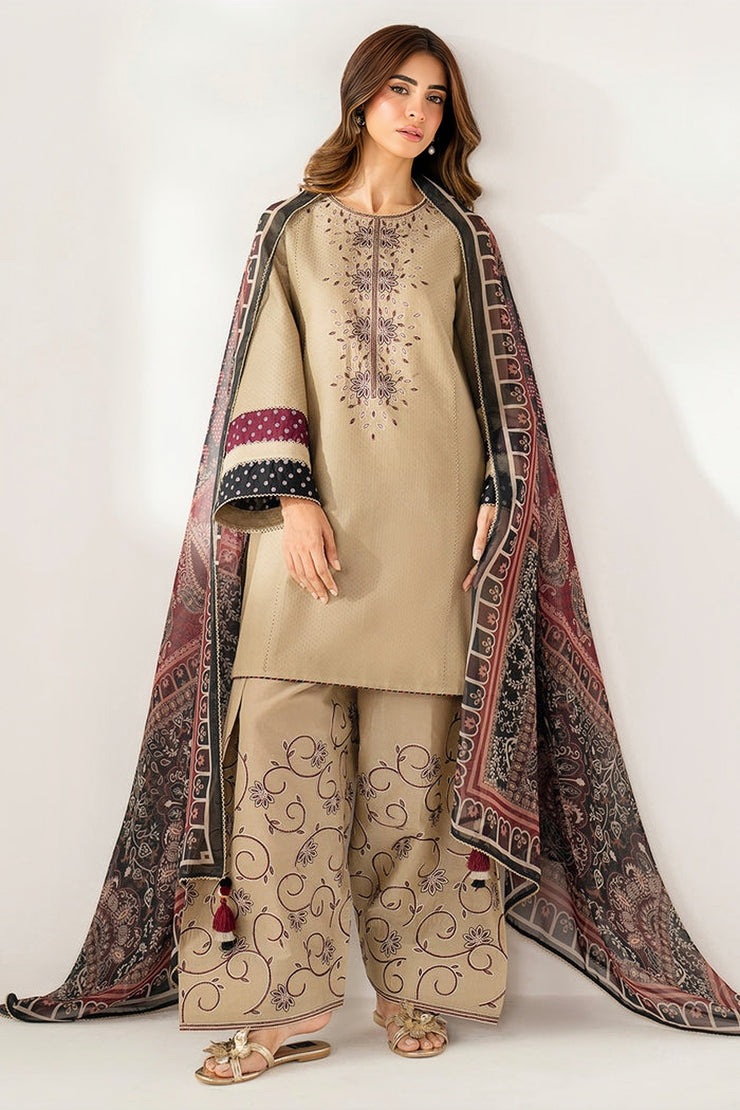 Jazmin Winter Collection Premium Dhanak Embroidered Unstitched 3PC Suit