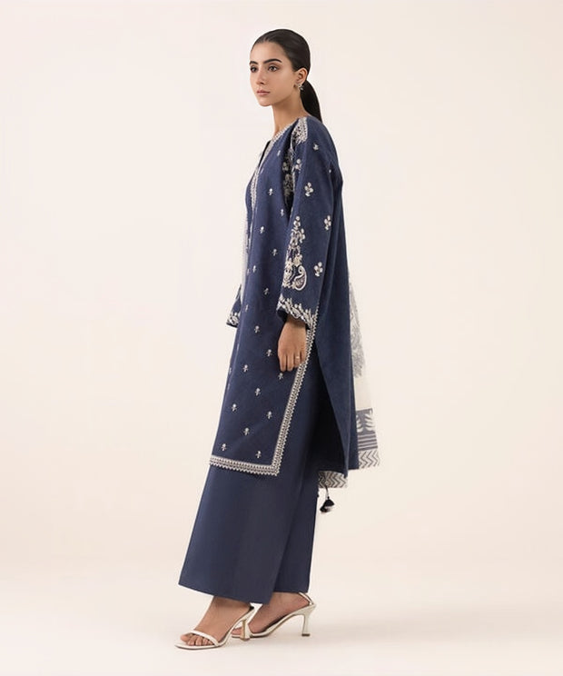 Sapphire Winter Collection Premium Dhanak Embroidered Unstitched 3PC Suit