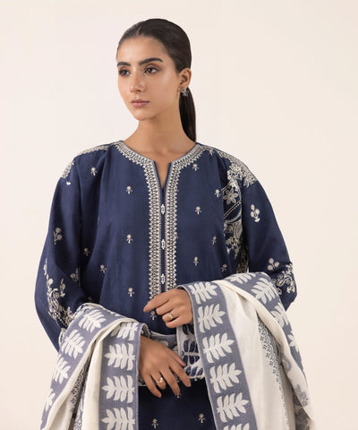 Sapphire Winter Collection Premium Dhanak Embroidered Unstitched 3PC Suit