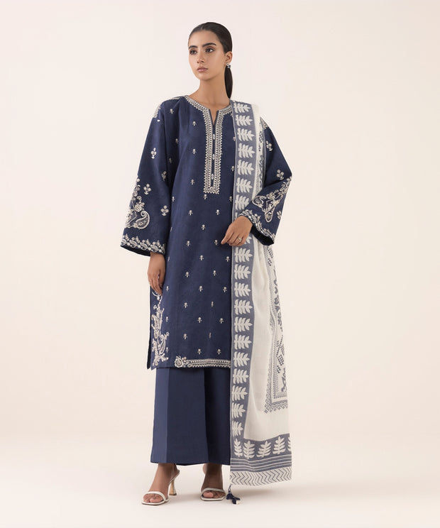 Sapphire Winter Collection Premium Dhanak Embroidered Unstitched 3PC Suit