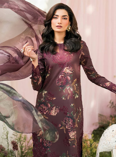 IZNIK Luxury Lawn Chikankari Embroidered Unstitched 3PC Suit