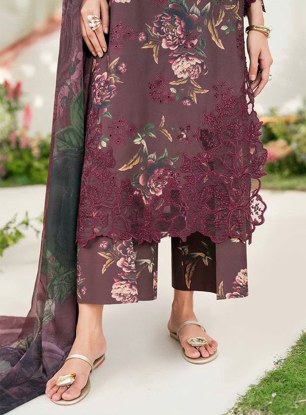 IZNIK Luxury Lawn Chikankari Embroidered Unstitched 3PC Suit